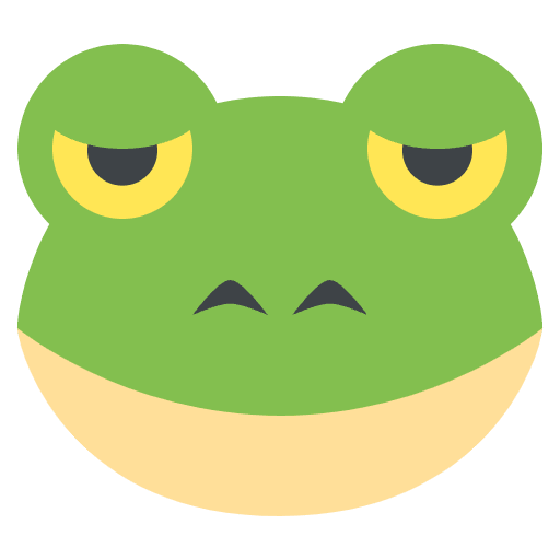 Frog Emoji from EmojiTwo Colors Set