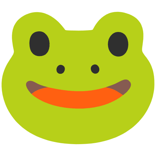 Frog Emoji from Noto Emojis Set