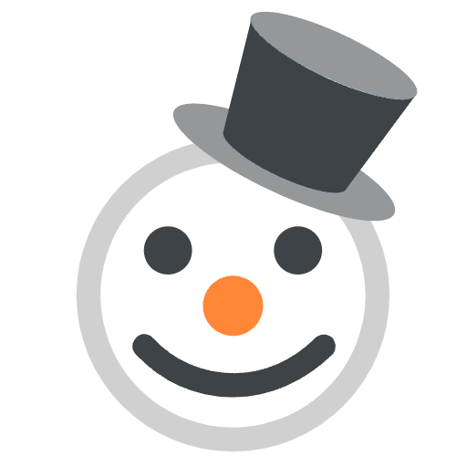 Frosty Smiles Emoji from EmojiTwo Colors Set