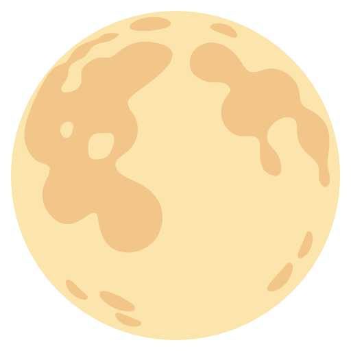 Full Moon Element from Noto Emojis Set