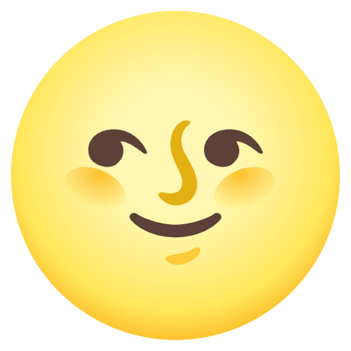 Full Moon Face Emoji from Noto Emojis Set