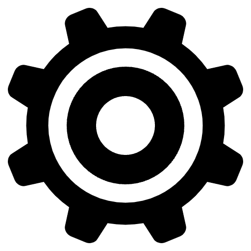 Gear Emoji from EmojiTwo Black Set