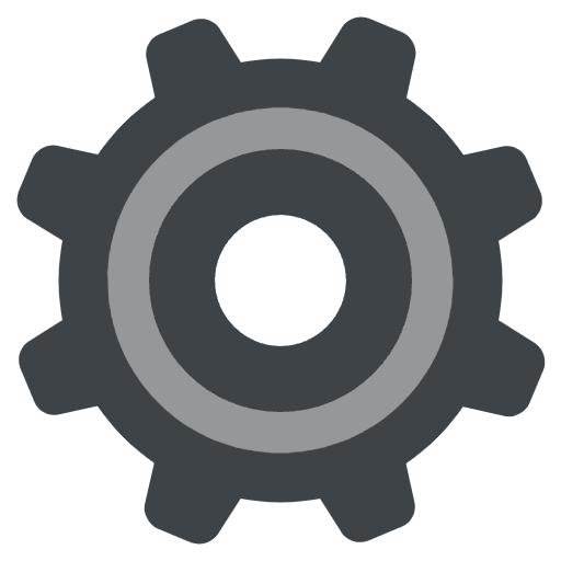 Gear Emoji from EmojiTwo Colors Set
