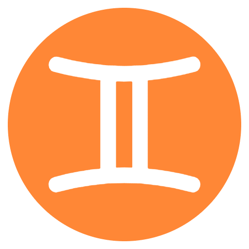 Gemini Emoji from EmojiTwo Colors Set
