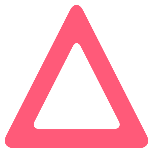 Generic Warning Triangle Sign Element from EmojiTwo Colors Set