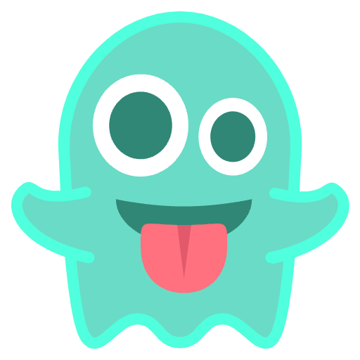 Ghost Emoji from EmojiTwo Colors Set