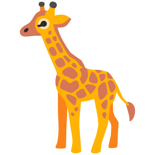 Giraffe Element from Noto Emojis Set