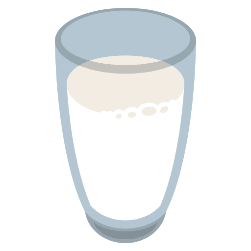 Glass Of Milk Emoji from EmojiTwo Colors Set
