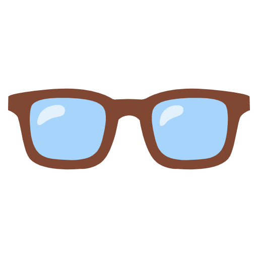 Glasses Emoji from Noto Emojis Set