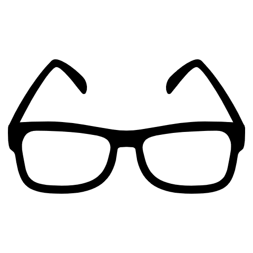 Glasses Emoji from EmojiTwo Black Set