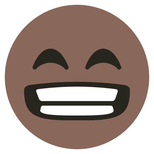 Gleeful Grin Emoji from EmojiTwo Colors Set