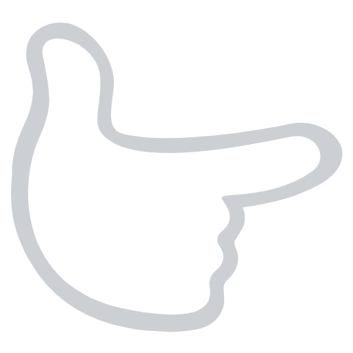 Gloved Hand Pointing Right Emoji from EmojiTwo Colors Set