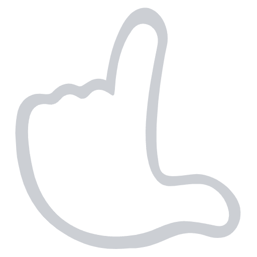 Gloved Hand Pointing Up Emoji from EmojiTwo Colors Set