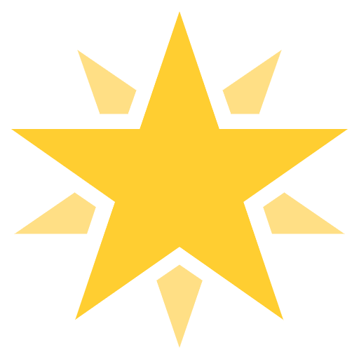 Glowing Star Emoji from EmojiTwo Colors Set