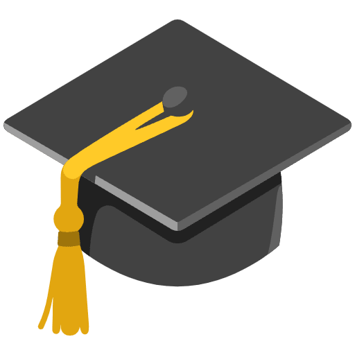 Graduation Cap Emoji from Noto Emoji Set