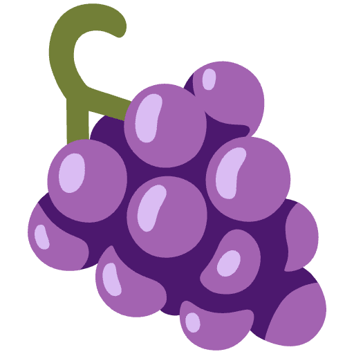 Grapes Emoji from Noto Emoji Set