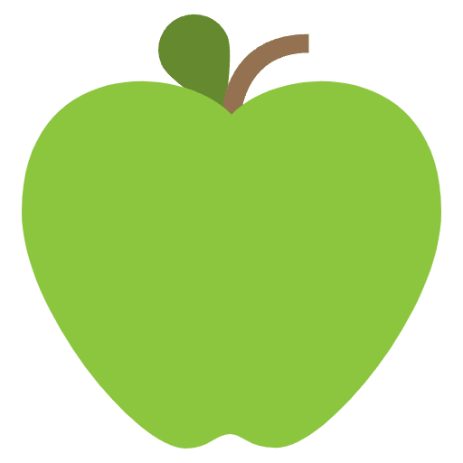 Green Apple Element from EmojiTwo Colors Set