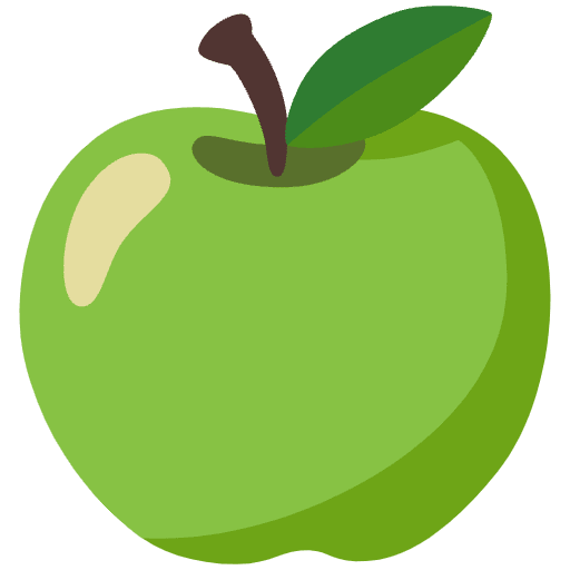 Green Apple Element from Noto Emojis Set