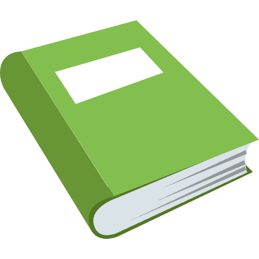 Green Book Emoji from EmojiTwo Colors Set