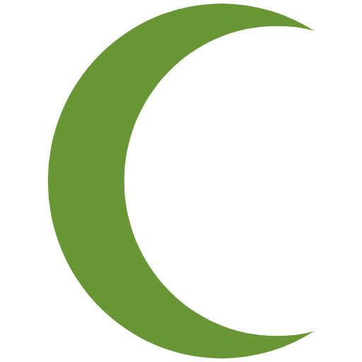 Green Crescent Emoji from EmojiTwo Colors Set