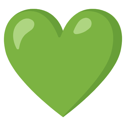 Green Heart Element from Noto Emojis Set