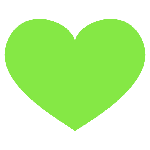 Green Heart Element from EmojiTwo Colors Set