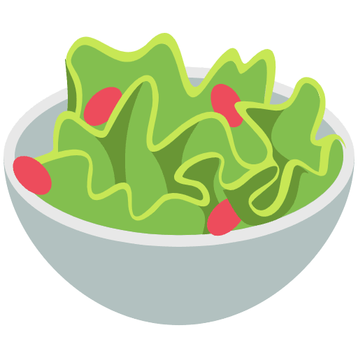 Green Salad Element from EmojiTwo Colors Set