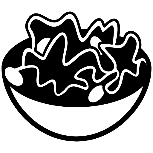Green Salad Element from EmojiTwo Black Set