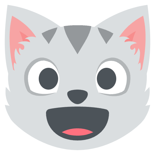 Grinning Cat Emoji from EmojiTwo Colors Set