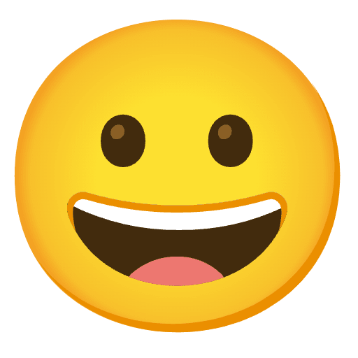 Grinning Face Emoji from Noto Emojis Set