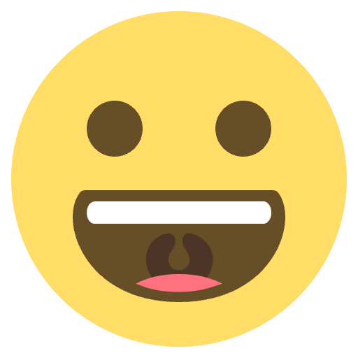 Grinning Face Emoji from EmojiTwo Colors Set