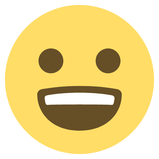 Grinning Face With Big Eyes Emoji from EmojiTwo Colors Set