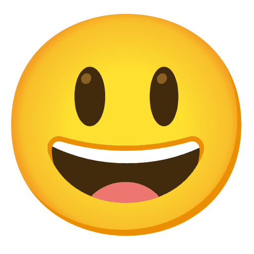 Grinning Face With Big Eyes Emoji from Noto Emojis Set