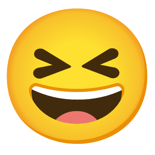 Grinning Squinting Face Emoji from Noto Emojis Set