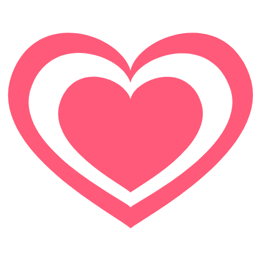 Growing Heart Emoji from EmojiTwo Colors Set