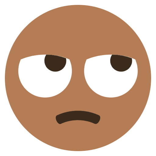 Grumpy Emoji Element from EmojiTwo Colors Set