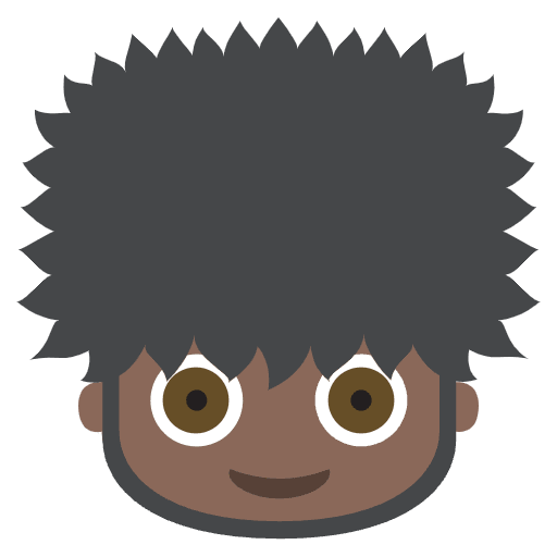 Guard Dark Skin Tone Emoji from EmojiTwo Colors Set