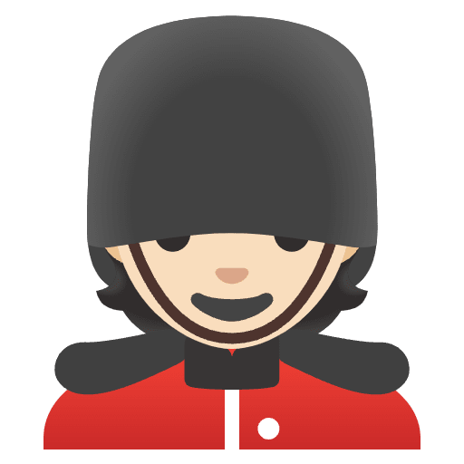 Guard Light Skin Tone Emoji from Noto Emojis Set