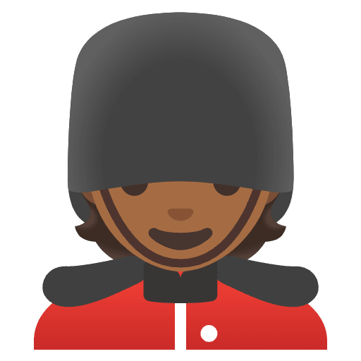Guard Medium Dark Skin Tone Emoji from Noto Emoji Set