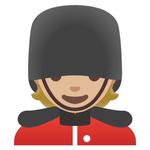 Guard Medium Light Skin Tone Emoji from Noto Emoji Set