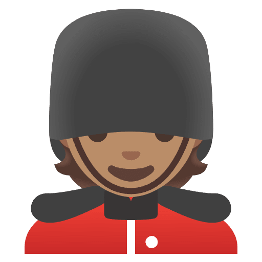 Guard Medium Skin Tone Emoji from Noto Emojis Set