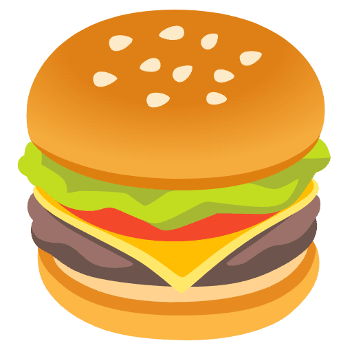 Hamburger Element from Noto Emojis Set