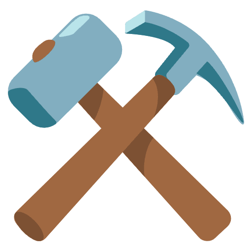 Hammer And Pick Element from Noto Emojis Set