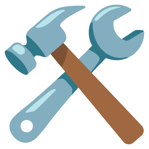 Hammer And Wrench Element from Noto Emojis Set