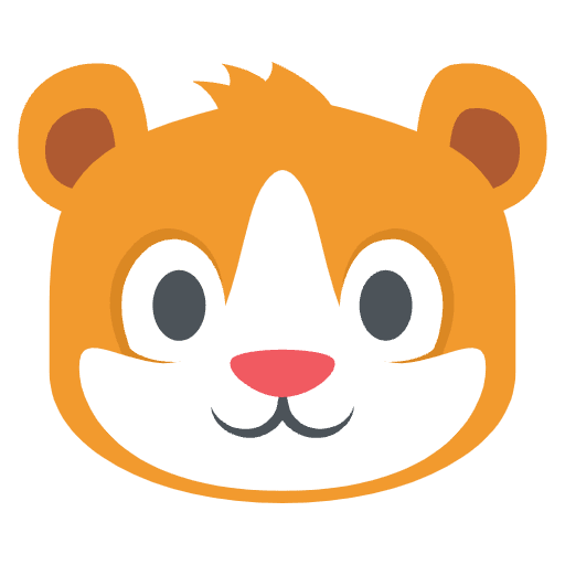 Hamster Element from EmojiTwo Colors Set