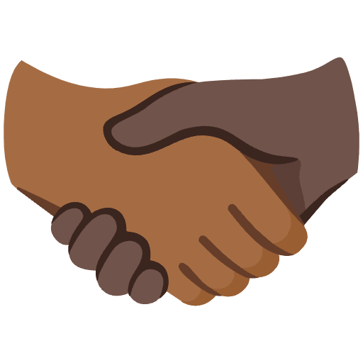 Handshake Medium Dark Skin Tone Dark Skin Tone Emoji from Noto Emoji Set
