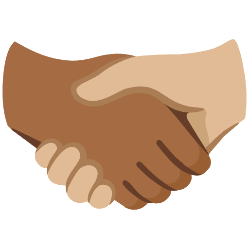 Handshake Medium Dark Skin Tone Medium Light Skin Tone Emoji from Noto Emoji Set
