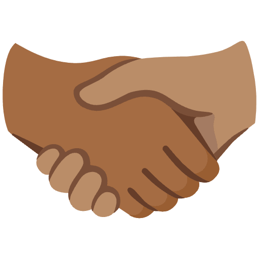 Handshake Medium Dark Skin Tone Medium Skin Tone Emoji from Noto Emoji Set