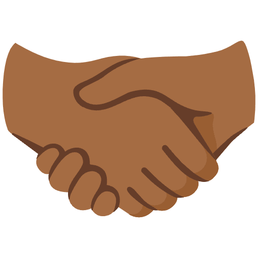 Handshake Medium Dark Skin Tone Emoji from Noto Emoji Set