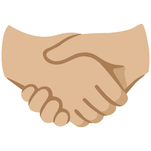 Handshake Medium Light Skin Tone Emoji from Noto Emoji Set